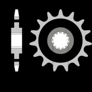 213-F-0347G PBR Front Rubber Damper Sprocket