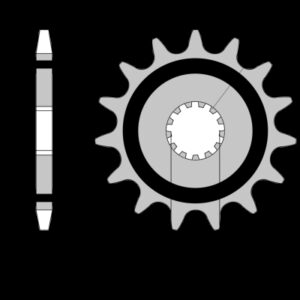 213-F-0564G PBR Front Rubber Damper Sprocket