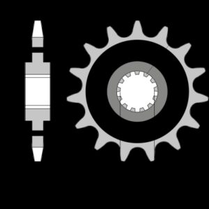 213-F-2042G PBR Front Rubber Damper Sprocket