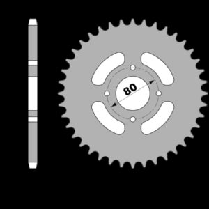 213-R-0838 PBR Steel Rear Sprocket