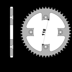 213-R-4641 PBR Steel Rear Sprocket