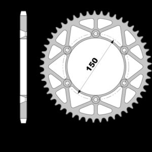 213-R-4690 PBR C-Light Steel Rear Sprocket-YZ/YZF/WRF