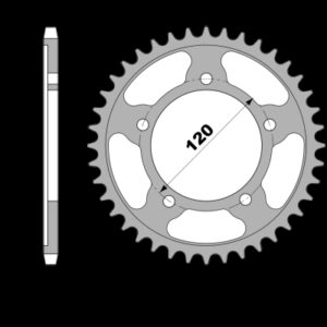 213-R-4747TEMP PBR Tempered Steel Rear Sprocket