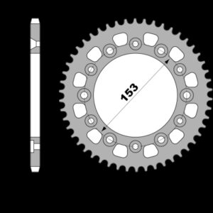 214-R-4307TA PBR Alloy Rear Sprocket