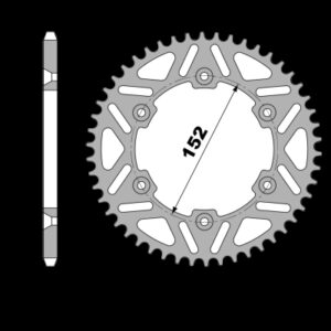 214-R-4500TA PBR Alloy Rear Sprocket