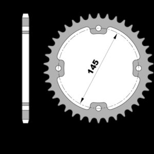 213-R-4588 PBR Steel Rear Sprocket