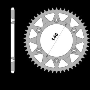 214-R-0808TA PBR Alloy Rear Sprocket